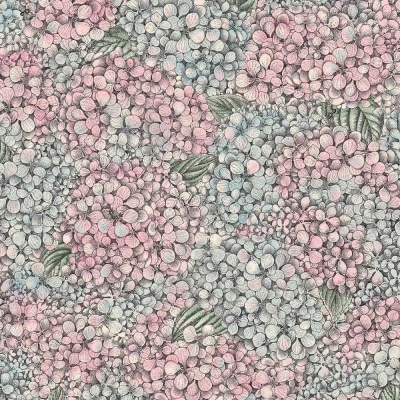 Cole & Son Ortensia Wallpaper in Pink & Blue